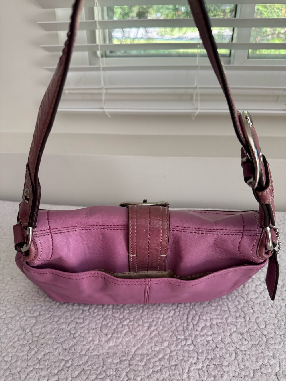 Coach Y2K Pink Soho Flap Shoulder Bag F15204 - Picture 7 of 15